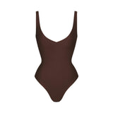 UNLINED PLUNGE THONG BODYSUIT